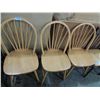 Image 1 : 3 COUNTRY DINING CHAIRS