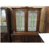 Image 1 : VINTAGE STAINED GLASS HUTCH ON CHEST