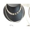 Image 8 : BOX LOT ASSORTED SILVERTONE NECKLACES