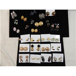 25 ASSORTED CLIP ON EARRINGS