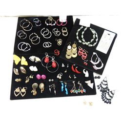 LOT 48 ASSORTED PIERCED EARRINGS