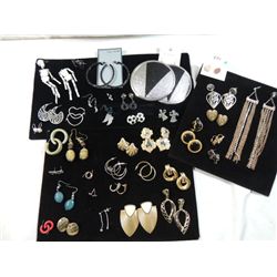 LOT 38 ASSORTED PIERCED EARRINGS