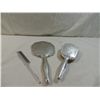 Image 1 : 3 PIECE VANITY MIRROR BRUSH COMB SET