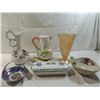 Image 1 : LOT 6 EUROPEAN DECORATVIE VASES & DISHES