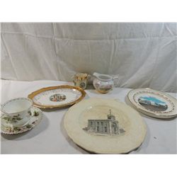 LOT 6 BONE CHINA PLATES & CUPS