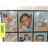 Image 2 : LOT 9 1968 TOPPS BASEBALL PLAYER CARDS