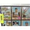 Image 2 : LOT 9 1968 TOPPS BASEBALL PLAYER CARDS