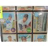 Image 3 : LOT 9 1968 TOPPS BASEBALL PLAYER CARDS