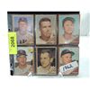 Image 1 : LOT 6 1962 TOPPS BASEBALL PLAYER CARDS