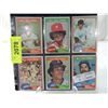 Image 1 : LOT 6 1981 TOPPS STARS BASEBALL CARDS