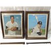 Image 2 : LOT 4 FRAMED BASEBALL PLAYER PHOTOS