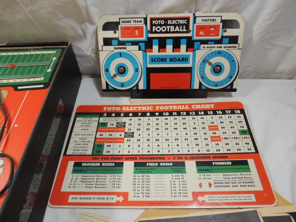 1954 FOTO ELECTRIC FOOTBALL GAME