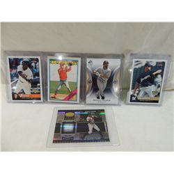 LOT 5 BASEBALL PLAYER CARDS