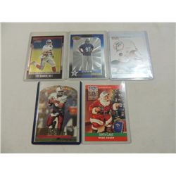 LOT 5 FOOTBALL PLAYER CARDS