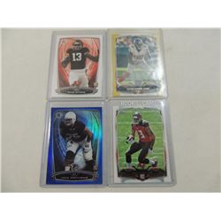 LOT 4 FOOTBALL ROOKIE CARDS
