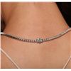 Image 5 : 18KT White Gold 43.74ct Tanzanite and Diamond Necklace