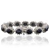 Image 3 : 14KT White Gold 30.16ctw Sapphire and Diamond Bracelet