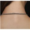 Image 5 : 14KT White Gold 4.08ct Tanzanite and Diamond Necklace