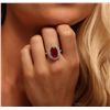 Image 3 : 14KT Yellow Gold 5.70ct Ruby and Diamond Ring
