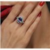 Image 6 : 14KT White Gold 2.81ct Tanzanite and Diamond Ring