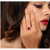 Image 3 : 14KT White Gold 3.31ct Ruby and Diamond Ring