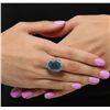 Image 5 : 14KT White Gold 4.68ct Opal and Diamond Ring