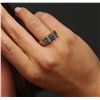 Image 6 : 14KT Yellow Gold 0.98ctw Blue Diamond Ring
