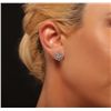 Image 4 : 14KT White Gold 1.94ctw Diamond Earrings