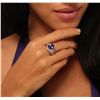 Image 5 : 14KT White Gold 3.28ct Tanzanite and Diamond Ring