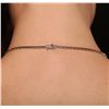 Image 5 : 14KT White Gold 3.17ctw Emerald and Diamond Necklace