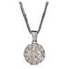 Image 3 : 14KT White Gold 1.01ctw Diamond Pendant With Chain