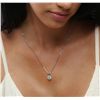 Image 5 : 14KT White Gold 1.01ctw Diamond Pendant With Chain