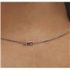 Image 6 : 14KT White Gold 1.01ctw Diamond Pendant With Chain