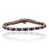 Image 1 : 14KT Rose Gold 7.14ctw Sapphire and Diamond Bracelet