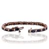 Image 2 : 14KT Rose Gold 7.14ctw Sapphire and Diamond Bracelet