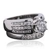 Image 2 : 14KT White Gold 2.79ctw Brilliant Cut Diamond Wedding Set