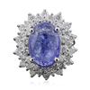 Image 3 : 14KT White Gold 8.00ct Tanzanite and Diamond Ring