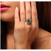 Image 1 : 14KT White Gold 2.23ct Emerald and Diamond Ring