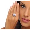Image 1 : 14KT White Gold 2.76ct Tanzanite and Diamond Ring