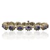 Image 1 : 14KT Yellow Gold 9.90ctw Tanzanite and Diamond Bracelet