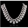 Image 3 : 18KT White Gold 33.07ctw Diamond Necklace