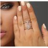 Image 1 : 14KT Rose Gold 1.23ctw Diamond Ring