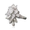 Image 2 : Platinum EGL Certified 9.95ctw Diamond Ring