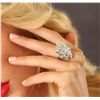 Image 4 : Platinum EGL Certified 9.95ctw Diamond Ring