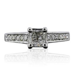 14KT White Gold 0.99ctw Diamond Ring