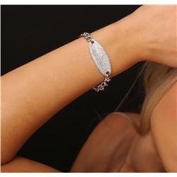 14KT White Gold 4.53ctw Diamond Bracelet