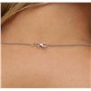 Image 6 : 14KT White Gold 0.90ctw Diamond Pendant With Chain