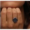 Image 6 : 14KT White Gold 3.69ctw Sapphire and Diamond Ring