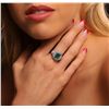 Image 1 : 14KT White Gold 2.36ct Emerald and Diamond Ring
