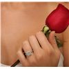 Image 5 : 14KT White Gold 1.17ctw Radiant Cut Diamond Ring